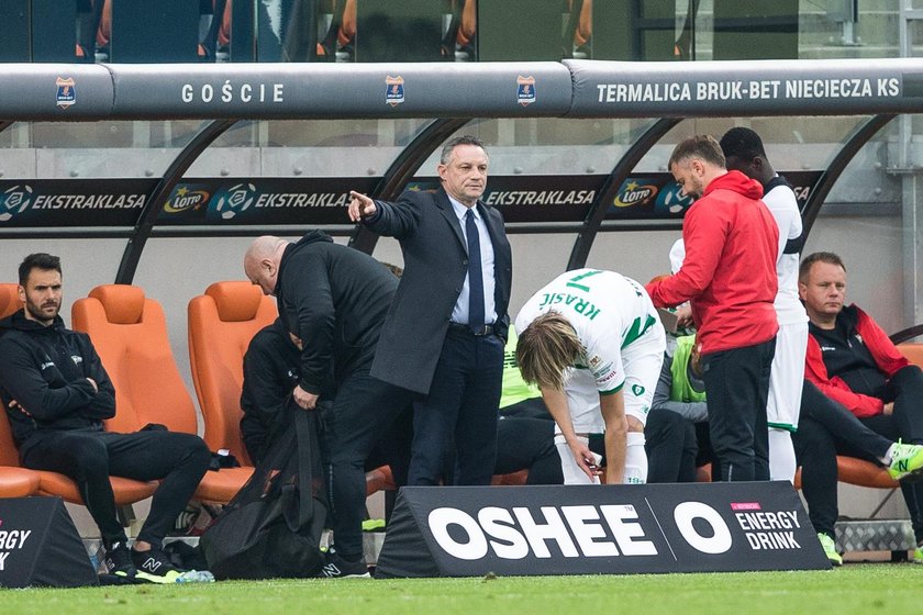 Pilka nozna. Ekstraklasa. Bruk-Bet Termalica Nieciecza - Lechia Gdansk. 23.09.2017