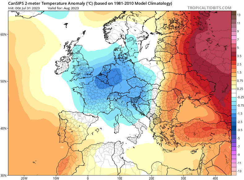 W sierpniu rekordowe temperatury obejmą wschodnią Europę