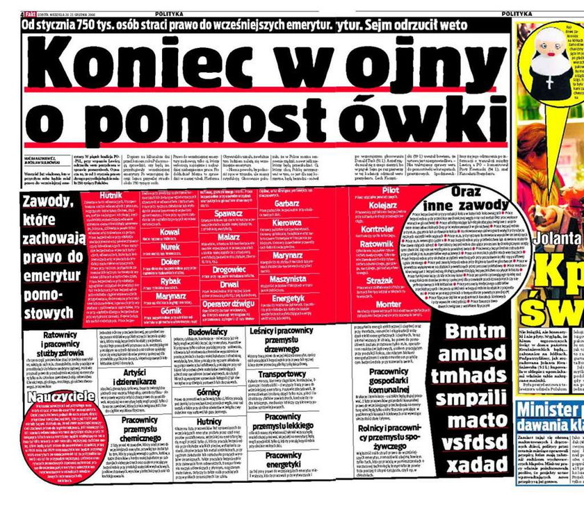 Koniec wojny o pomostówki