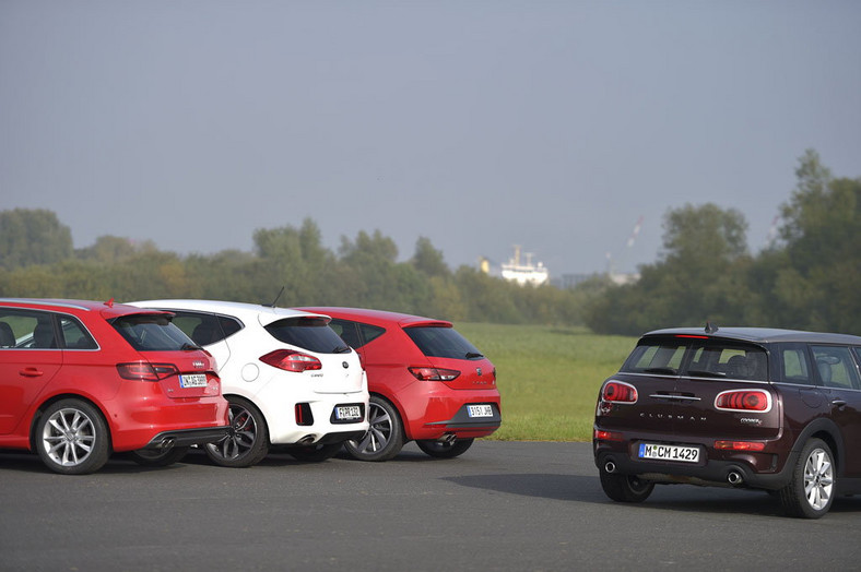 Mini Clubman kontra Audi A3, Kia cee'd GT i Seat Leon 