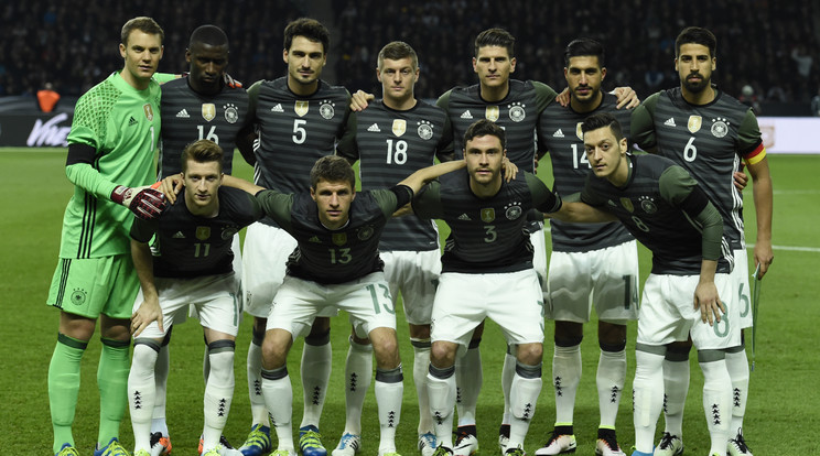 A német válogatott két éve megnyerte a vébét, az Eb-n is esélyesek a végső győzelemre /Fotó: AFP