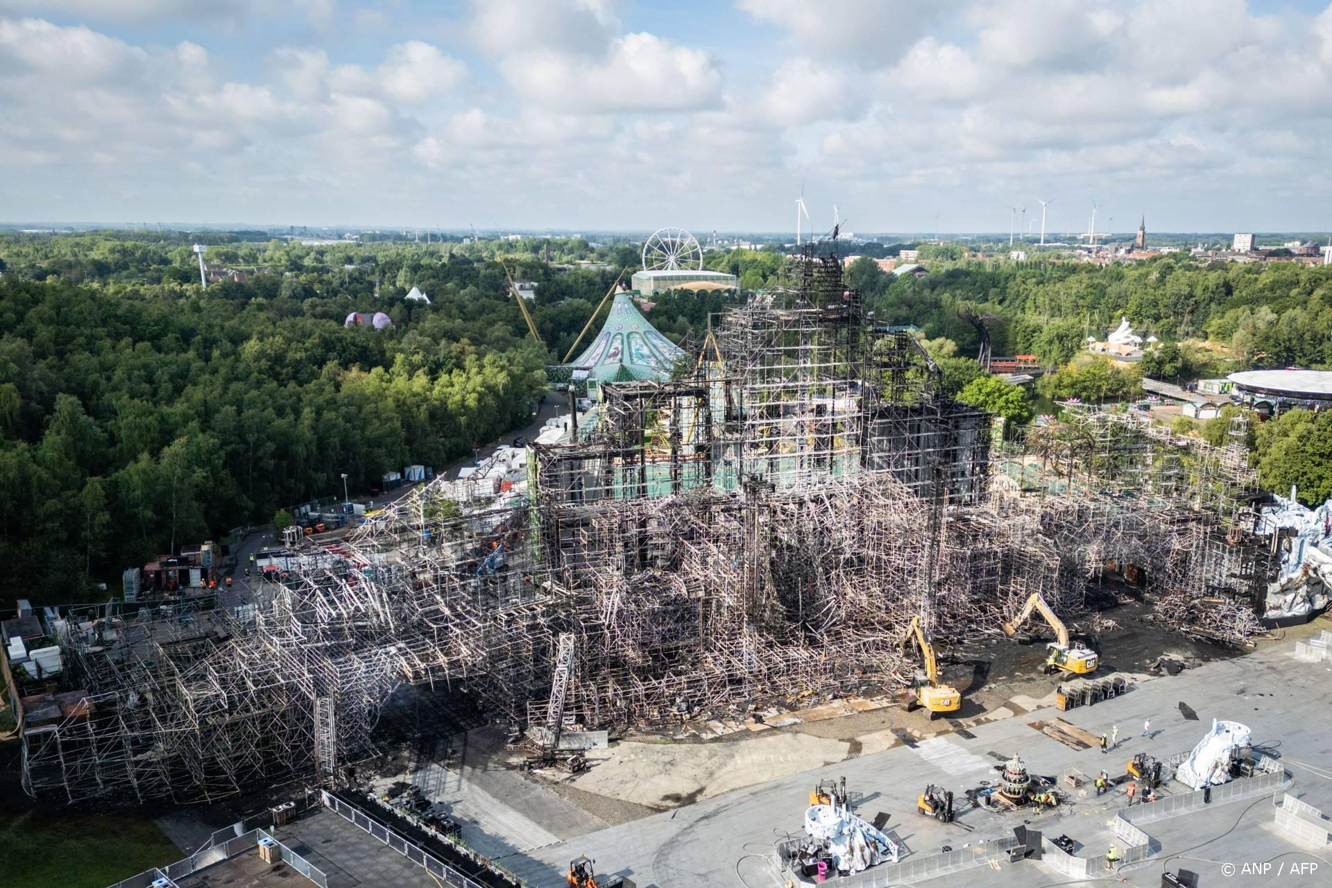 Tomorrowland bouwt nieuw hoofdpodium na brand