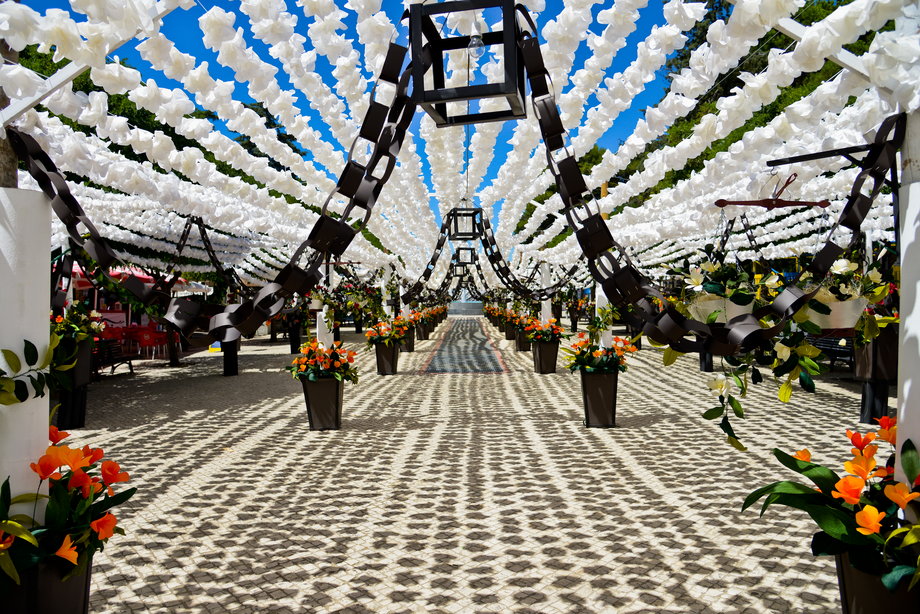 Campo Maior - miasto słynące z festiwalu papierowych ręcznie wykonanych kwiatów, które zdobią ulice