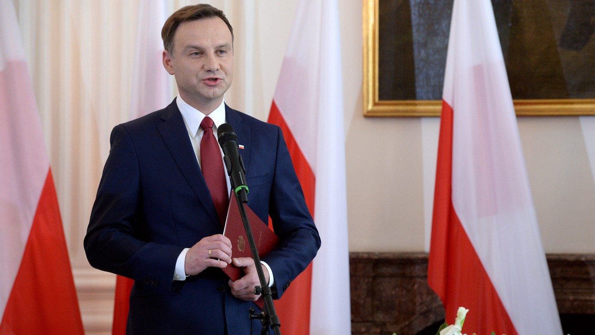 WARSZAWA ANDRZEJ DUDA AKT WYBORU NA PREZYDENTA