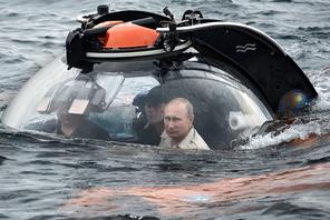 Władimir Putin w batyskafie, 2015 r.