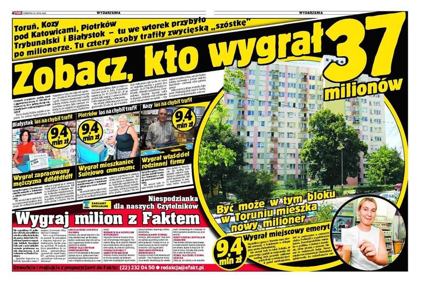 Zobacz, kto wygrał 37 milionów