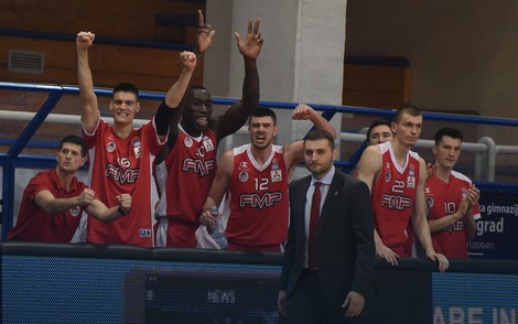 Srušili Partizan: Vladimir Jovanović i igrači FMP-a