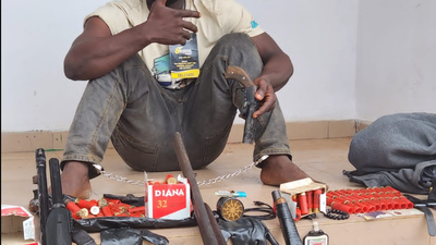 Armed robber arrested in VGN uniform fingers Police Inspector as accomplice. [oguntoday]