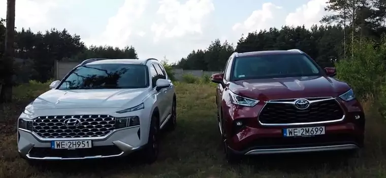 Auta bez ściemy - Hyundai Santa Fe kontra Toyota Highlander