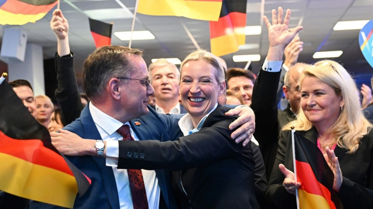 Tino Krupala i Alis Vajden nakon izbora u Nemačkoj 23. februara