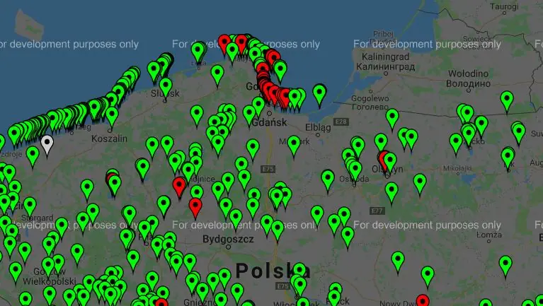 Mapa zakazu kąpieli nad Bałtykiem