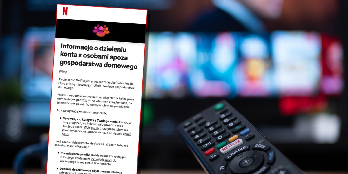 Takie wiadomości Netflix rozsyła Polakom