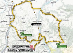 Tour de Pologne: IV etap Bukovina Resort - Bukowina Tatrzańska [MAPA ETAPU]