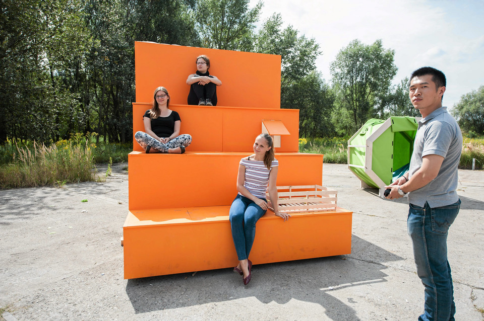 Studenci z Polski i Holandii zaprojektowali domki dla uchodźców