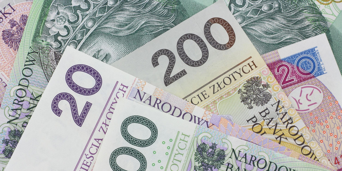 Polskie banknoty.