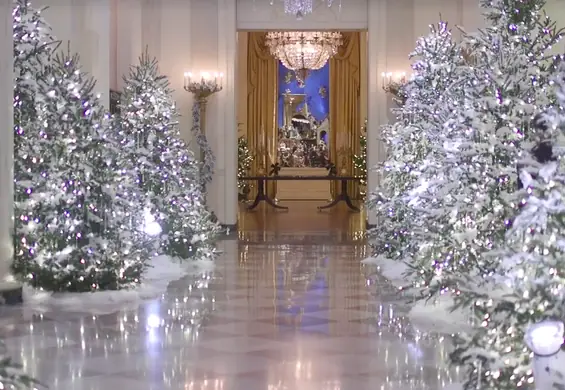 Melania przygotowuje Biały Dom na Święta. Wygląda imponująco! [wideo]