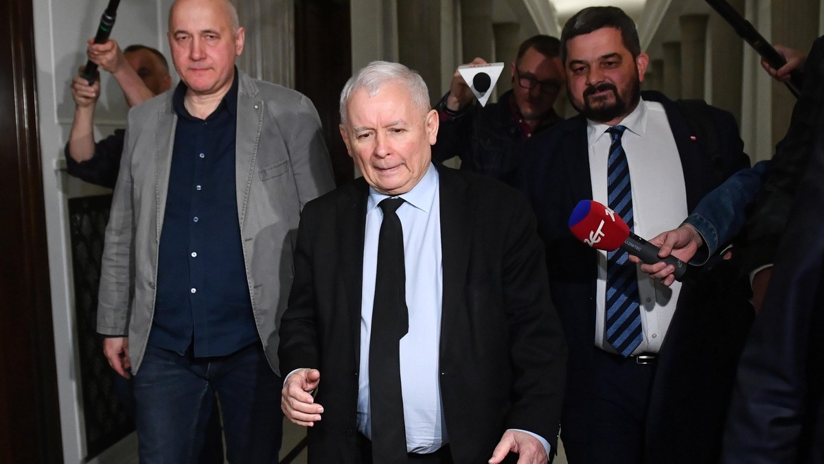 Joachim Brudziński, Jarosław Kaczyński i Krzysztof Sobolewski