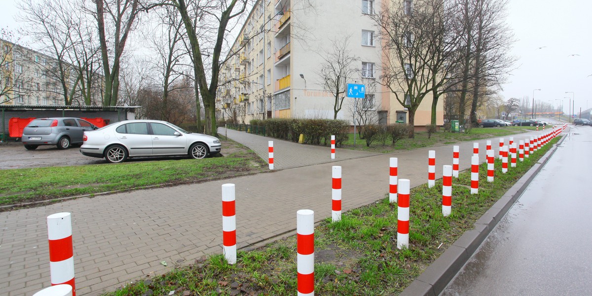 Słupki zablokowały wjazd na osiedle