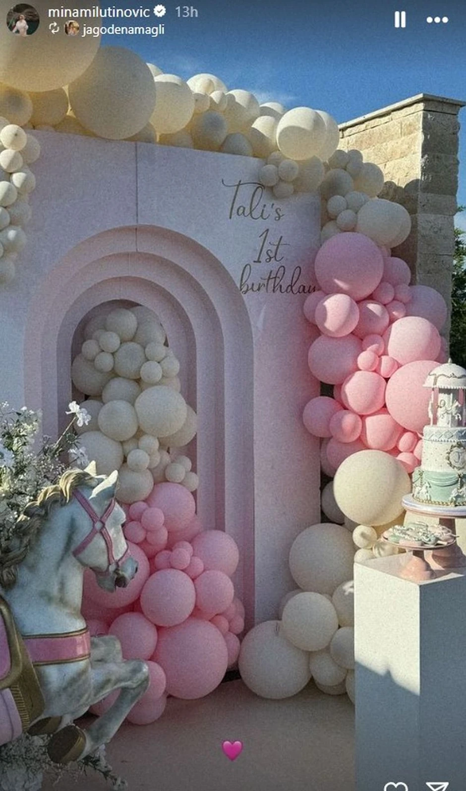 Mina i Nemanja Nedović proslavili ćerki rođendan