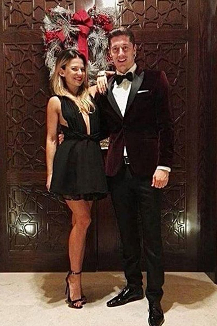 Robert Lewandowski i Anna Stachurska