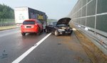 Chciała pomóc i została ranna. Wypadek na autostradzie A4