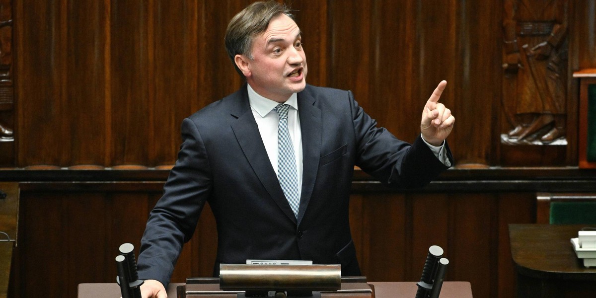 Były minister sprawiedliwości Zbigniew Ziobro.