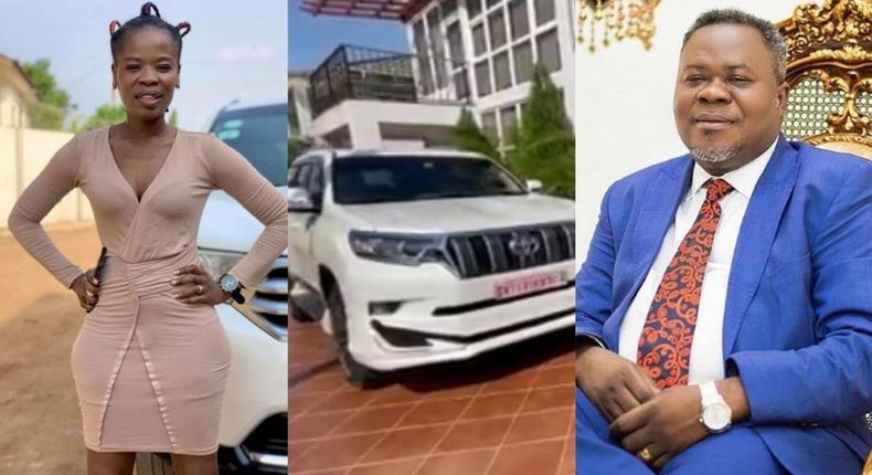 Ohemaa Woyeje gets brand new Toyota Prado from Dr Kwaku Oteng