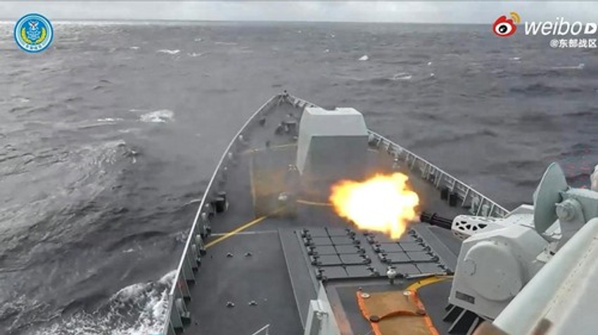 Pucnji sa kineskog ratnog broda na nepoznatoj lokaciji, 30. decembra 2025.