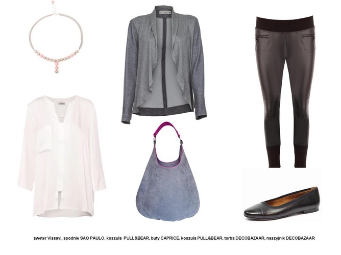 Jesienne stylizacje w różnych odcieniach szarości