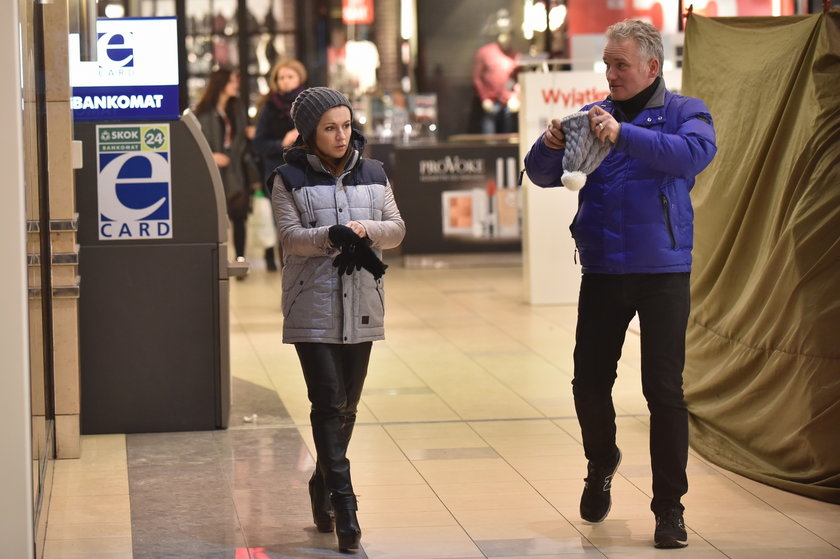 Beata Tadla i Jarosław Kret na zakupach