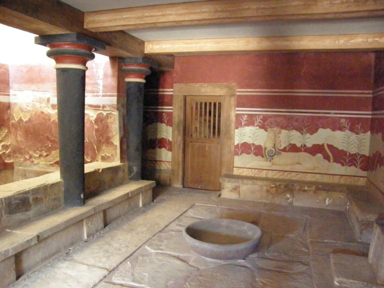 Pałac w Knossos - sala królowa