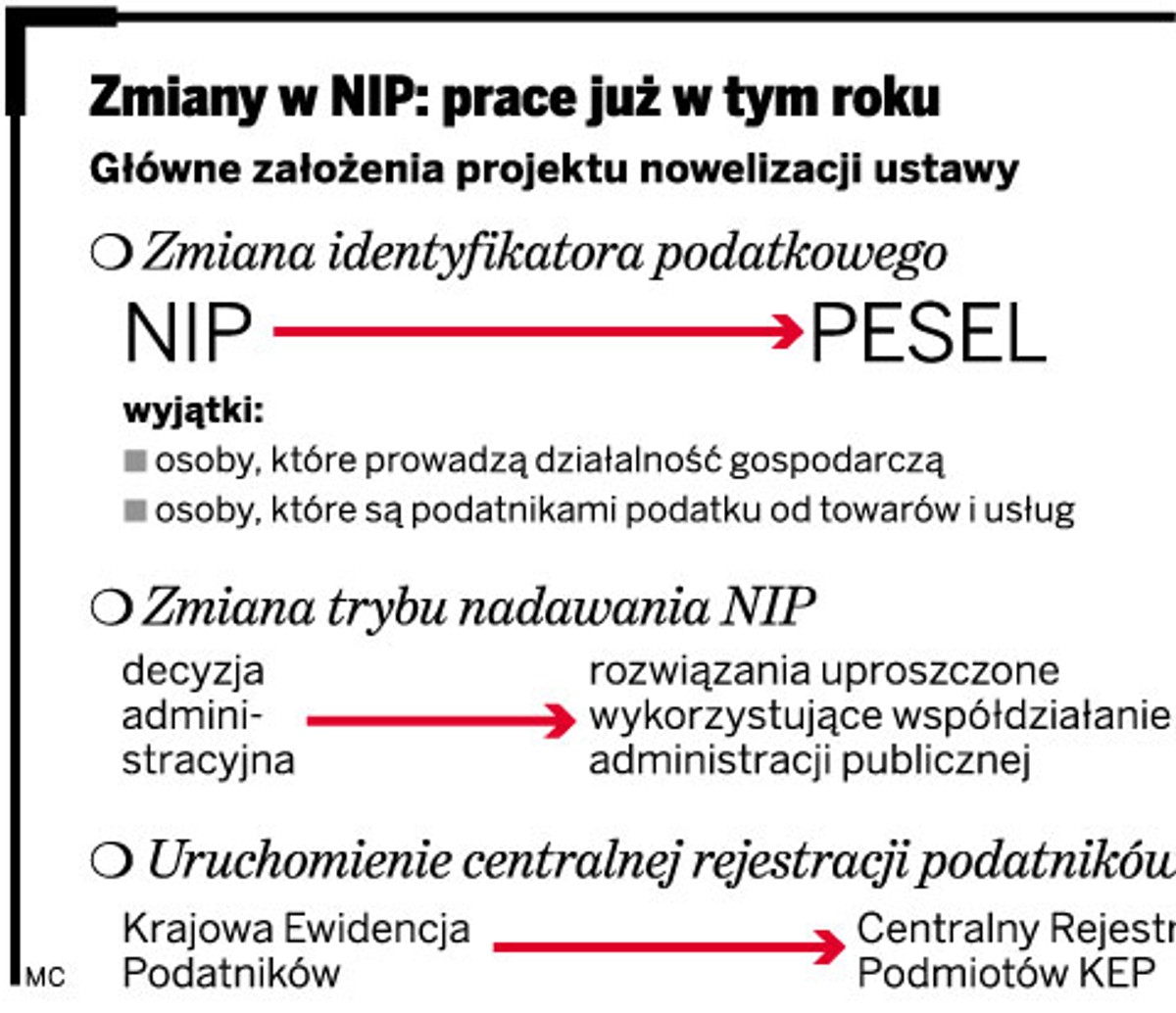 Zmiany w NIP: prace już w tym roku