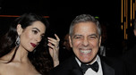 George Clooney i jego ciężarna żona Amal Clooney na gali Cezary 2017