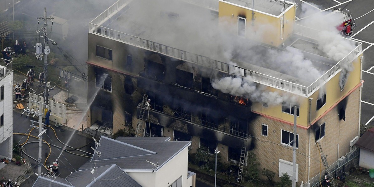 Podpalenie japońskiego studia animacji Kyoto Animation Studio