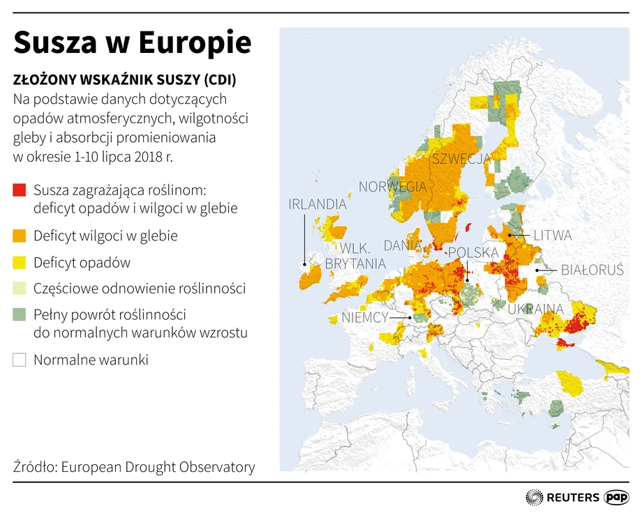 Susza w Europie