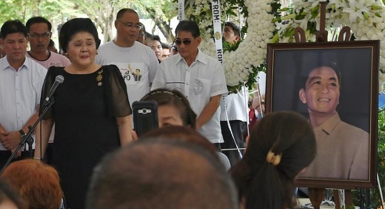 Three decades after the 'People Power' revolution which toppled long-time Philippine dictator Ferdinand Marcos, his former first lady Imelda (in black) and other members of the family have made a political comeback