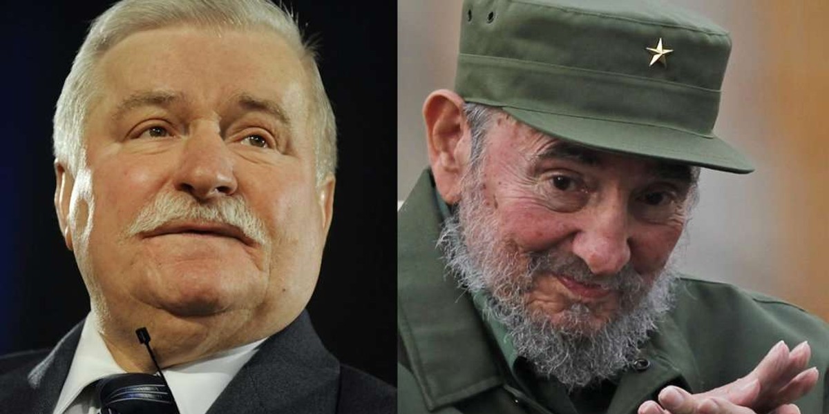 Szok! Wałęsa chwali Castro!