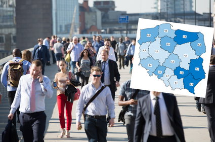 Nowe informacje o bezrobociu. Oto jaśniejsze i ciemniejsze plamy na mapie Polski
