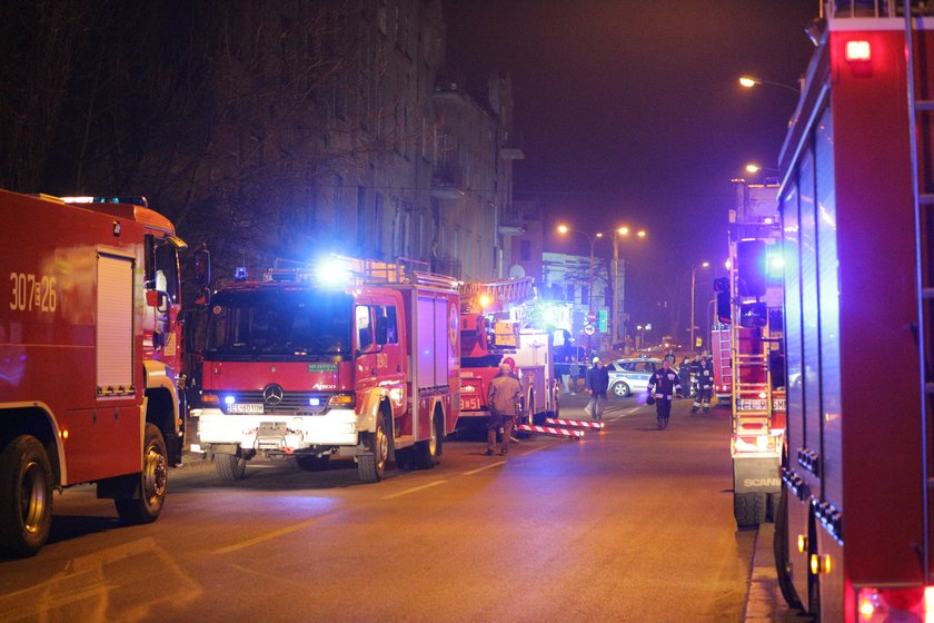 zawalona kamienica przy Wólczanskiej w Łodzi