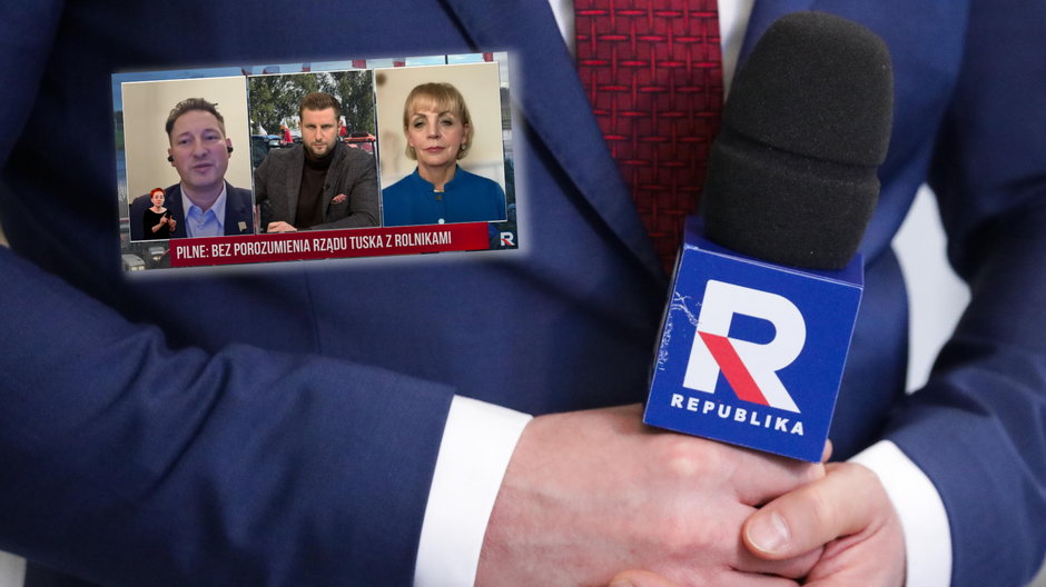 Gwiazdor TV Republika nie wytrzymał. "Pan jest bezczelny" (Screen: TV Republika)