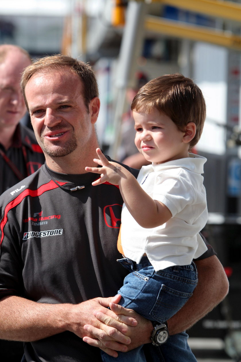 Rubens Barrichello z synem Eduardo