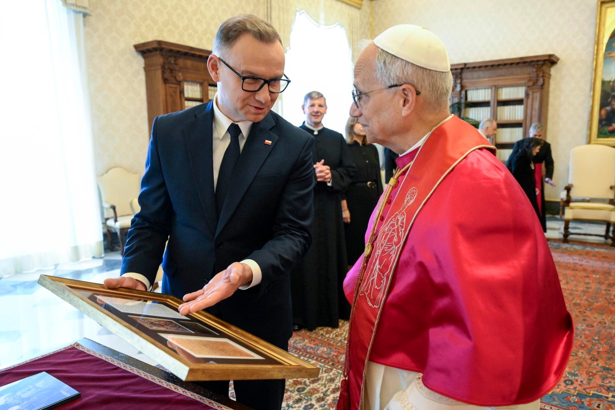 Prezydent Andrzej Duda na audiencji u papieża Leona XIV