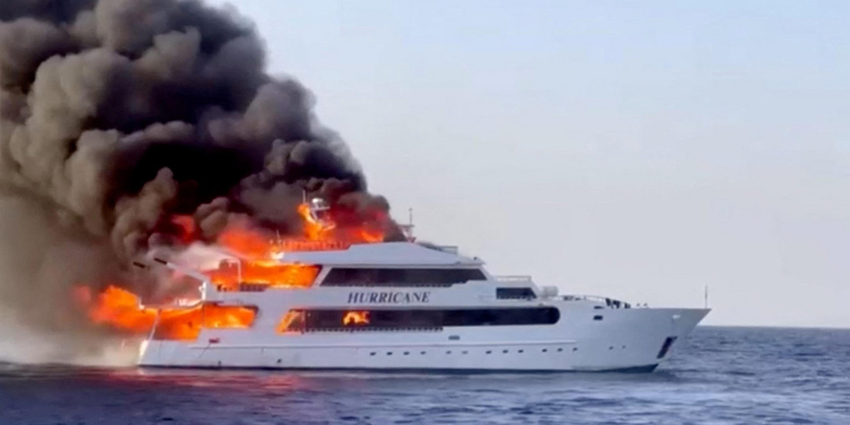 Przerażający pożar na statku w Egipcie. Zaginęła trójka turystów.