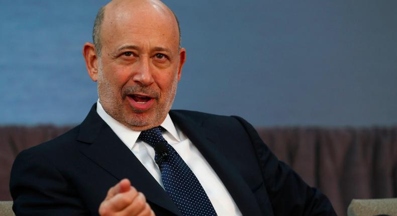 Goldman Sachs CEO Lloyd Blankfein.