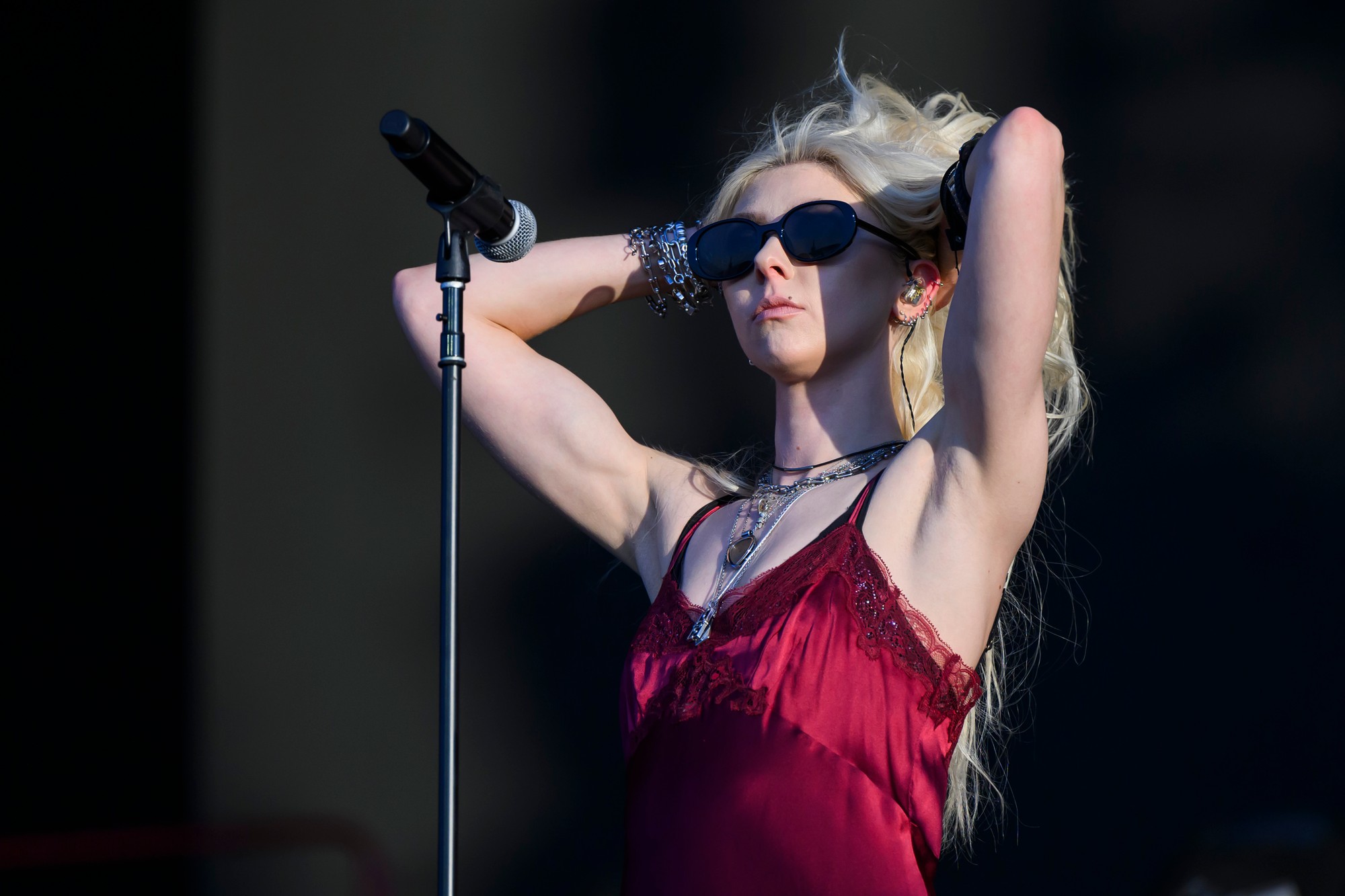 Speváčka Taylor Momsen počas koncertu rockovej skupiny The Pretty Reckless na Slovensku - v minulosti hrala v populárnom seriáli Gossip Girl.