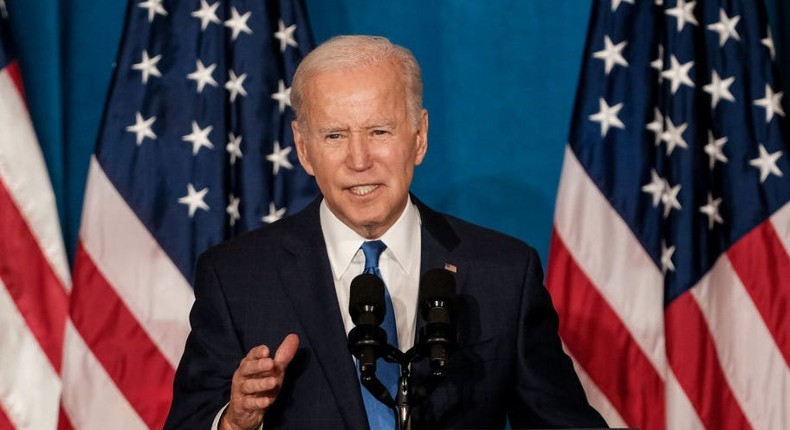 President Joe Biden delivers remarks on preserving and protecting Democracy at Union Station on November 2, 2022 in Washington, DC.Michael A. McCoy/Getty Images