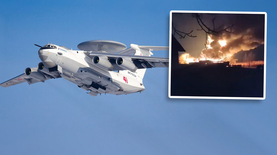 Ukraińcy mieli zniszczyć rosyjski samolot wczesnego ostrzegania Berijew A50