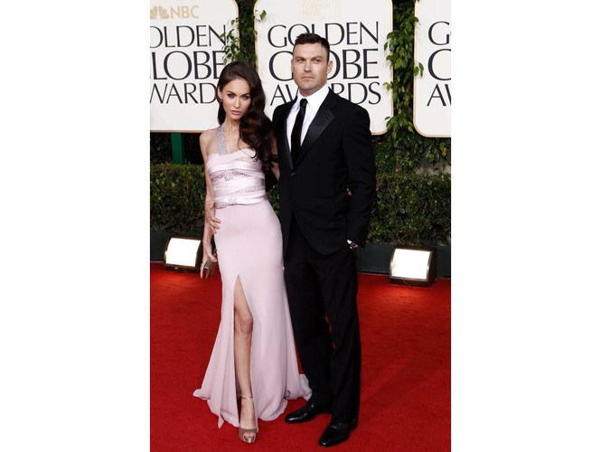 Stylistycznie dopasowani, kontrastujący kolorem. Tak pięknej pary jak Megan Fox z narzeczonym Austinem Greek trudno nie zauważyć