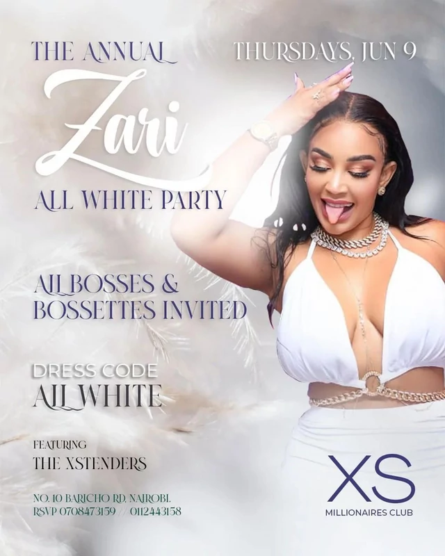 Zari Hassan set to land in Nairobi for her annual All White Party [Details]  | Pulselive Kenya