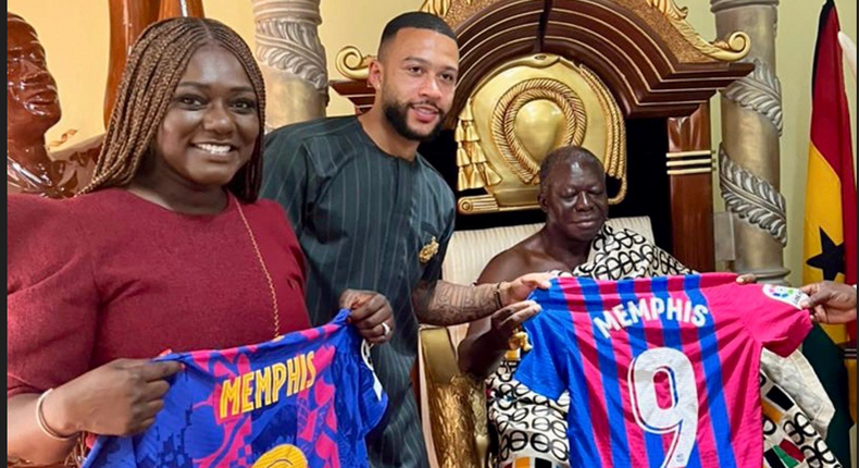 ‘I now know who I represent’ – Depay pleased to discover grandfather’s ties to Asantehene